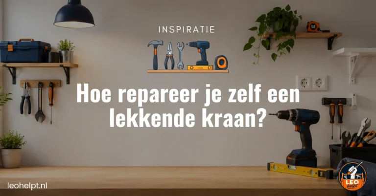 zelf een lekkende kraan repareren leohelpt